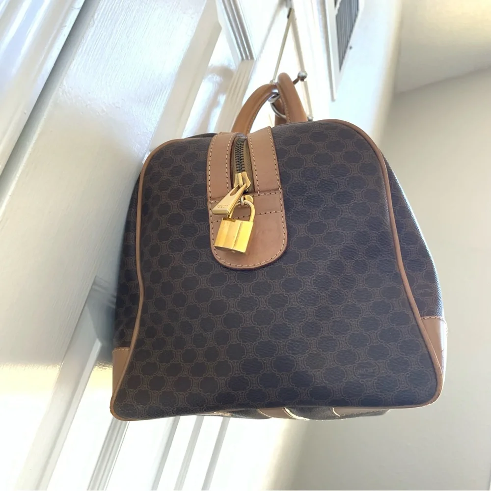 💯 AUTH CELINE Macadam Travel Bag - Picture 6 of 17